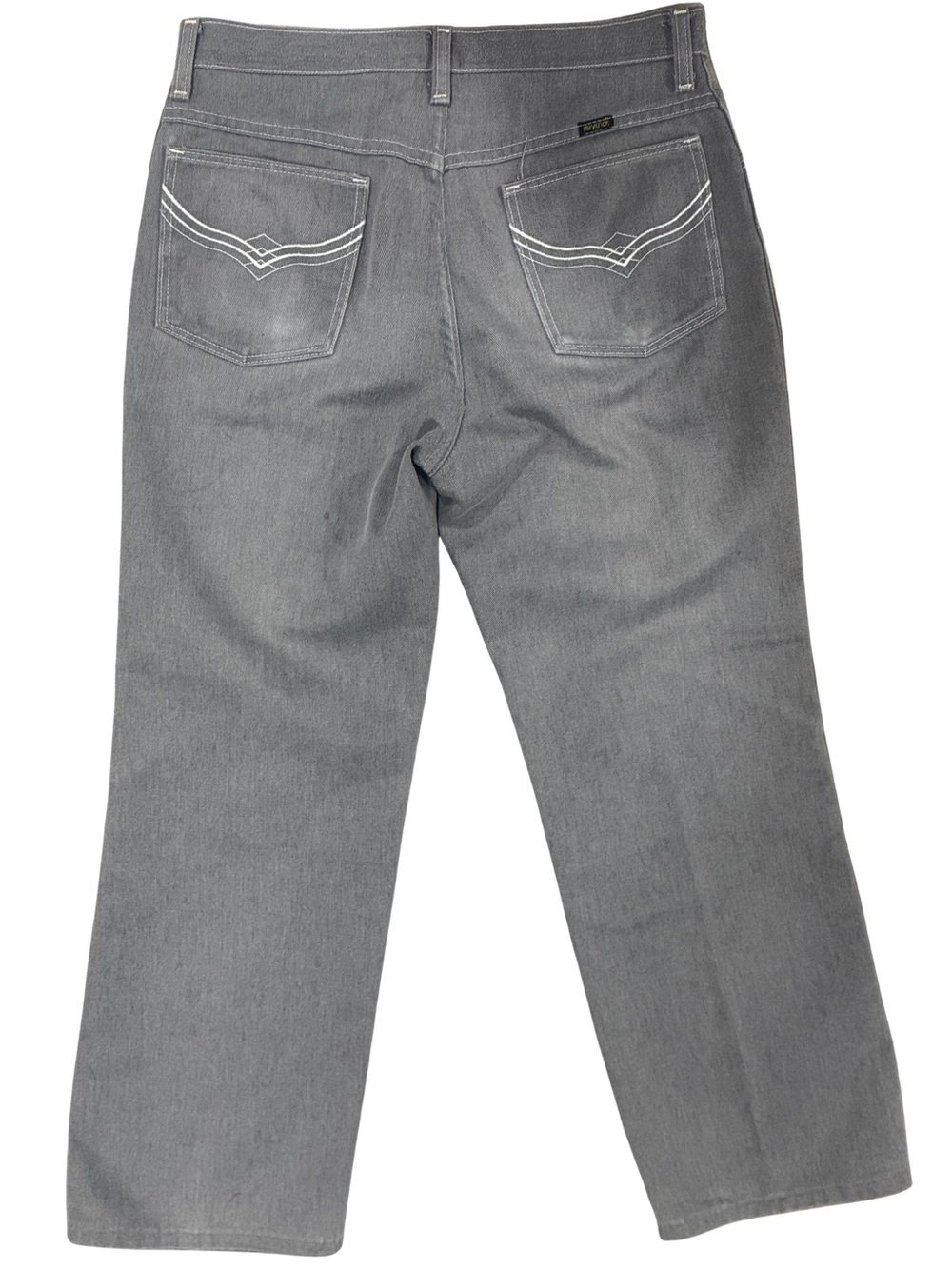 Men's Vintage Maverick Gray Straight-Leg Jeans 33”x26”